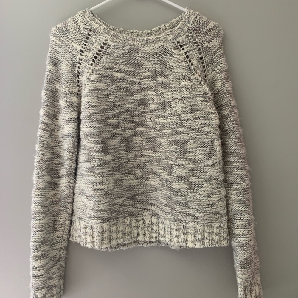 Cute gray and white sweater from Forever21